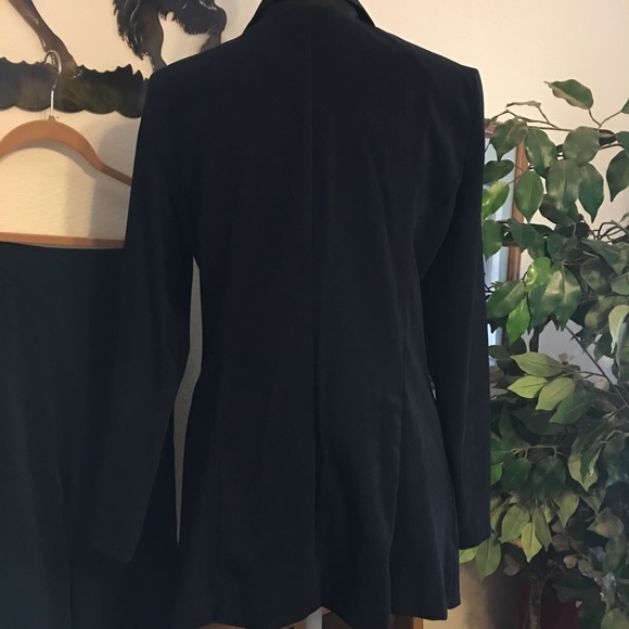 Helene Blake military style jacket pant suit set - Picture 5 of 8